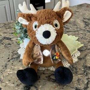 RARE Bass Pro Shops Light Up LED Night Light Stuffed Brown Reindeer Plush Toy
